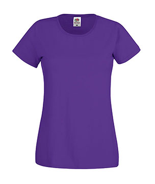 T-SHIRT ORIGINAL DONNA - FRUIT OF THE LOOM porpora T-SHIRT ORIGINAL DONNA - FRUIT OF THE LOOM porpora